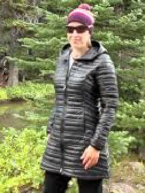 PATAGONIA Black Ultralight Fiona Long Zip Parka Jacket Size S